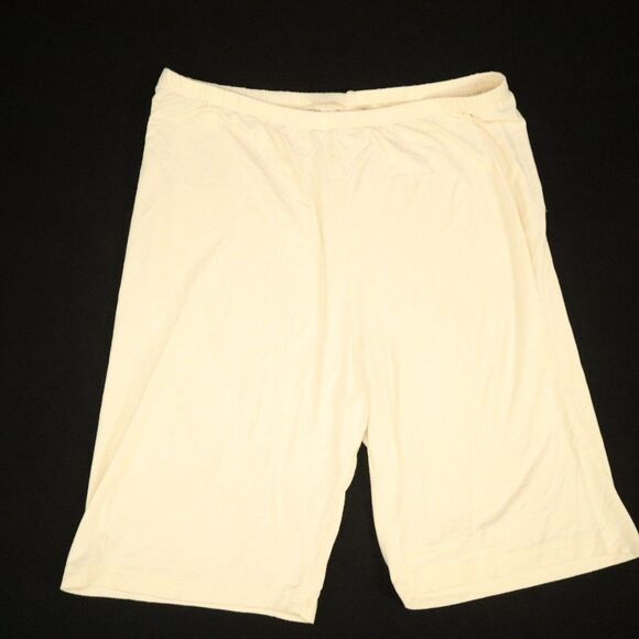 Shorts/Leggings Size 2XL Cream Color Rayon 10.5" inseam - Picture 1 of 7
